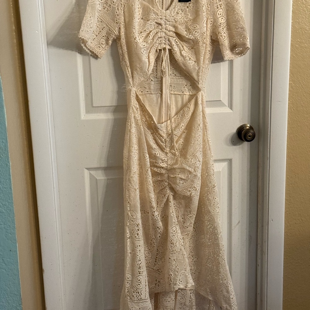 Maje Ridora Crochet Cut Out Dress SZ 42 NWT - Picture 4 of 6